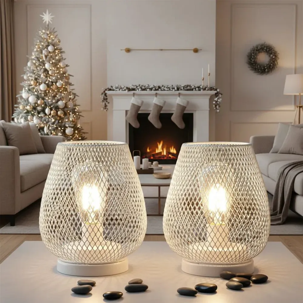 LUMICOVE – Draadloze metalen tafellamp met warm LED-Edisonlicht voor gezellige ruimtes Cozey Maison