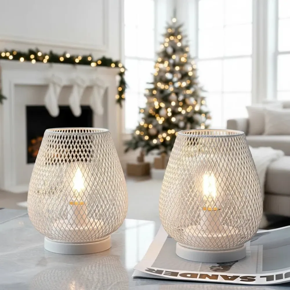 LUMICOVE – Draadloze metalen tafellamp met warm LED-Edisonlicht voor gezellige ruimtes Cozey Maison