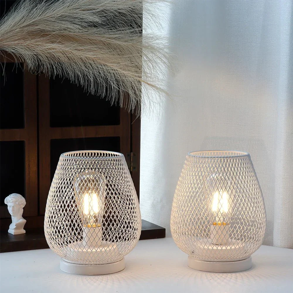 LUMICOVE – Draadloze metalen tafellamp met warm LED-Edisonlicht voor gezellige ruimtes Cozey Maison