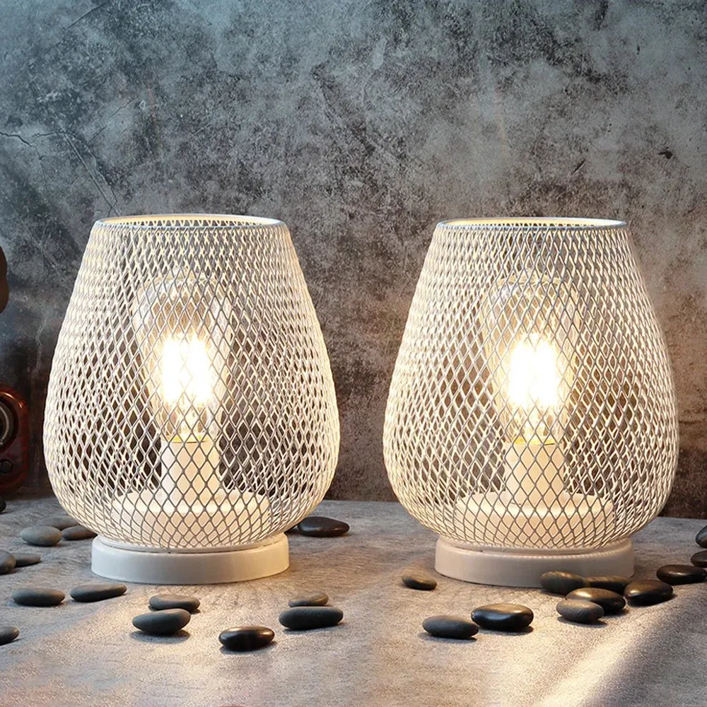 LUMICOVE – Draadloze metalen tafellamp met warm LED-Edisonlicht voor gezellige ruimtes Cozey Maison