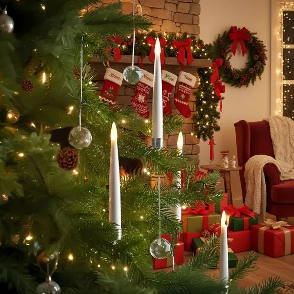 LUMITWIG – LED-kerzenset zonder vlam voor kerstbomen & feestdecoratie Cozey Maison