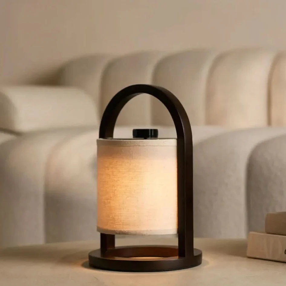 LUMIWOOD - LED-tafellamp – Draadloos, 3 lichtstanden & accu tot 100 uur Cozey Maison