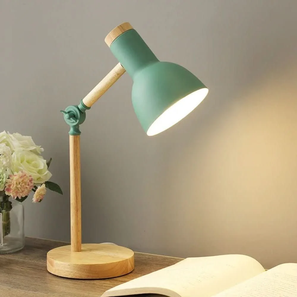 LUMOWOOD Bureaulamp – Verstelbare houten tafellamp Scandinavische stijl voor stijlvolle verlichting Cozey Maison