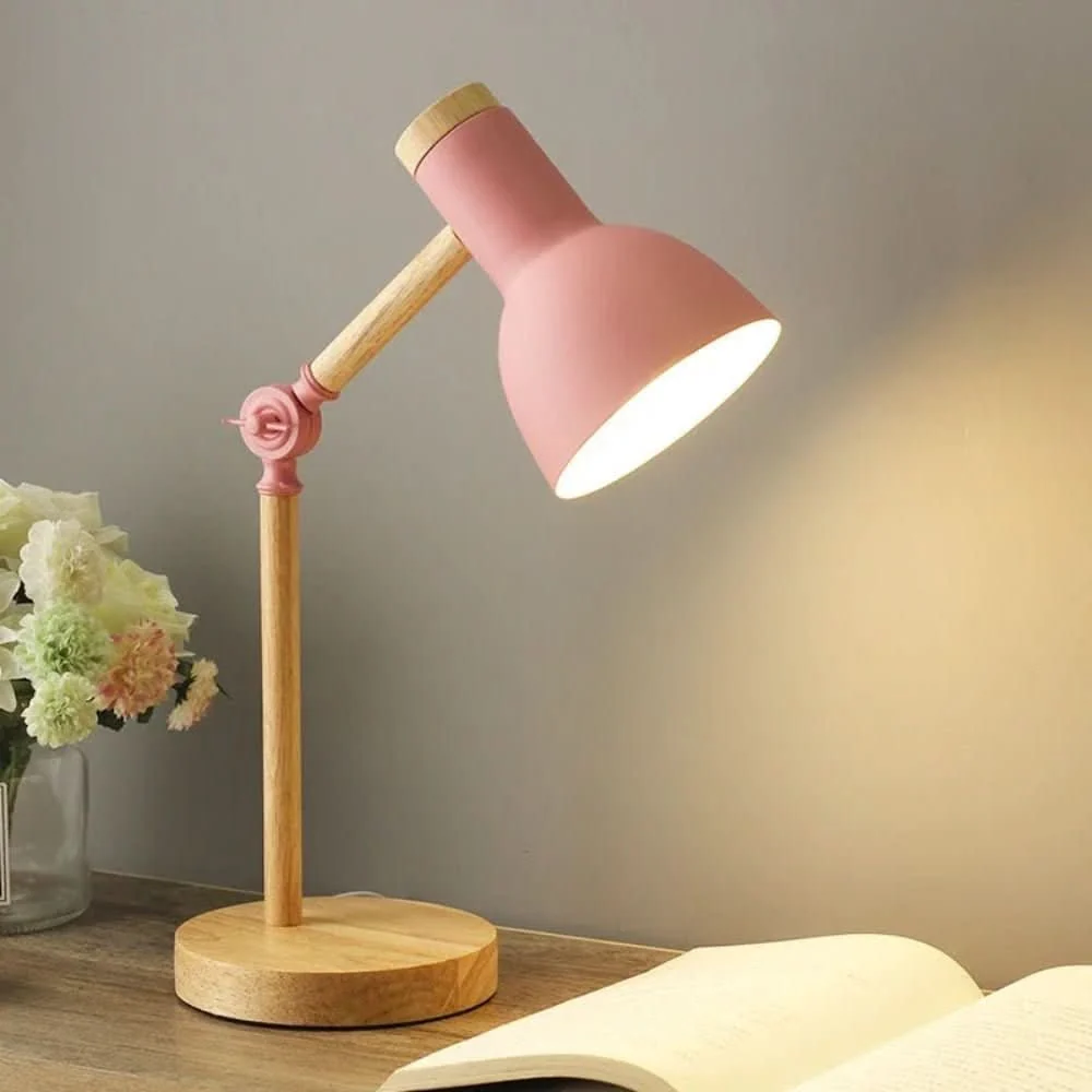 LUMOWOOD Bureaulamp – Verstelbare houten tafellamp Scandinavische stijl voor stijlvolle verlichting Cozey Maison