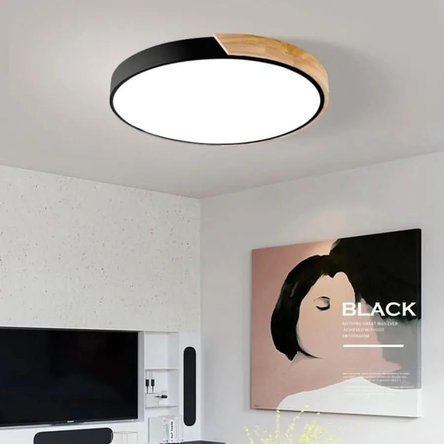 MACAROON LIGHT – Noordse LED-plafondlamp van hout voor een gezellige woonomgeving Cozey Maison