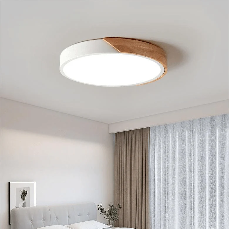MACAROON LIGHT – Noordse LED-plafondlamp van hout voor een gezellige woonomgeving Cozey Maison