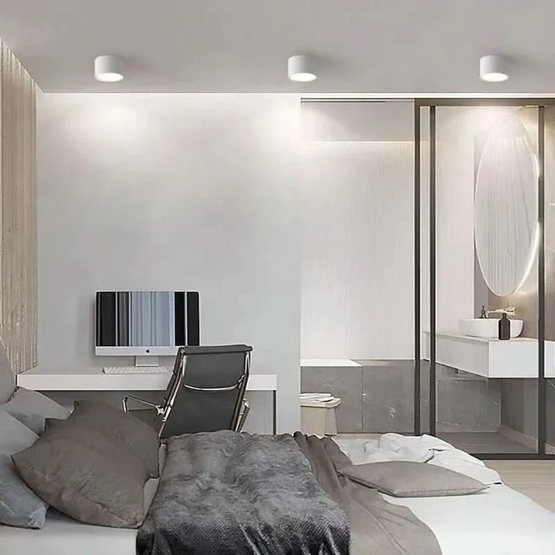 NORDICGLOW – Moderne LED-plafondlamp zwart & wit Cozey Maison