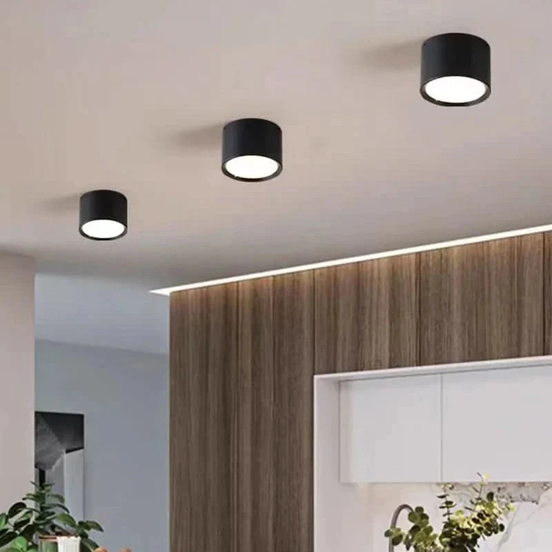 NORDICGLOW – Moderne LED-plafondlamp zwart & wit Cozey Maison