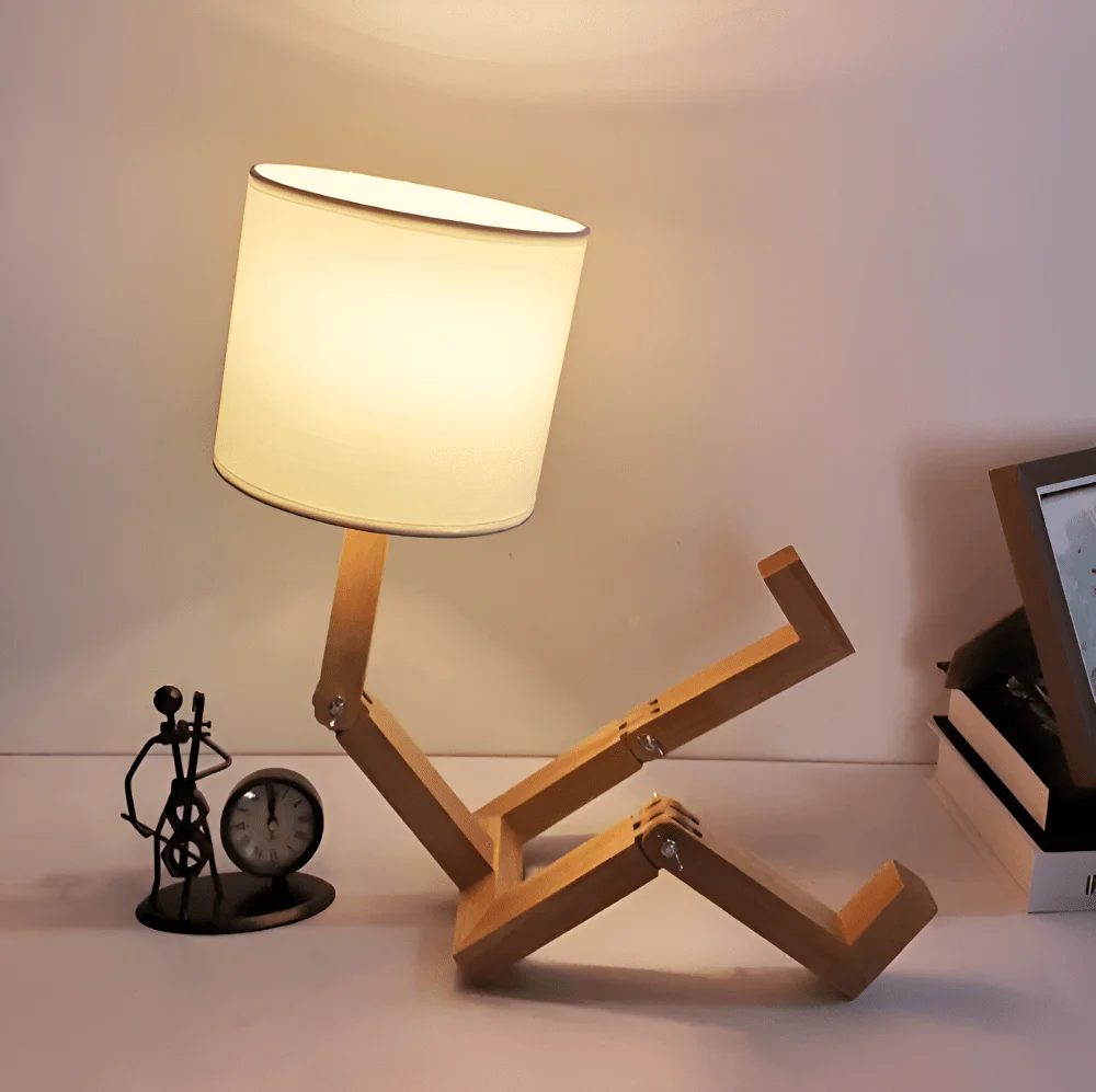 ORIBOT – Verstelbare robotlamp van hout voor stijlvol licht Cozey Maison