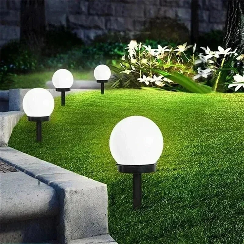 Runde LED-solargartenleuchte – energiezuinige en stijlvolle tuinverlichting met automatische lichtregeling Cozey Maison