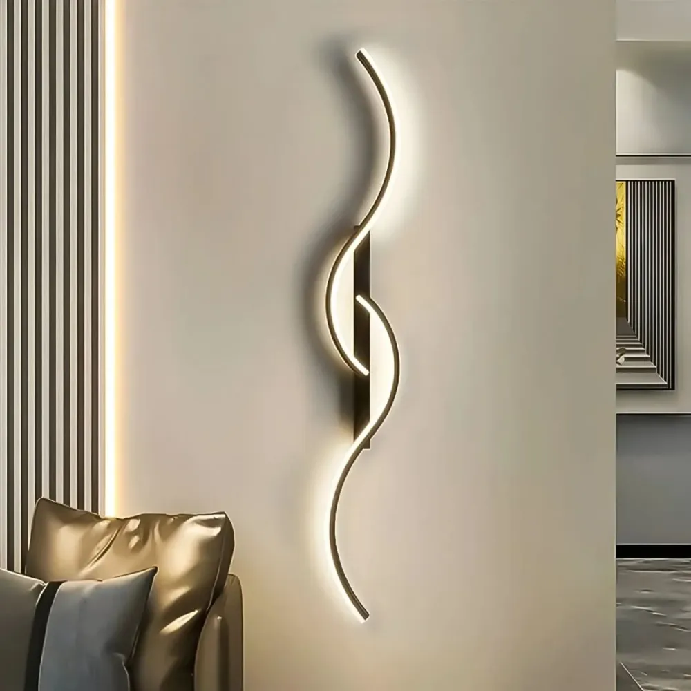 SCHWUNG – Moderne gebogen LED-wandlamp met dynamisch ontwerp Cozey Maison