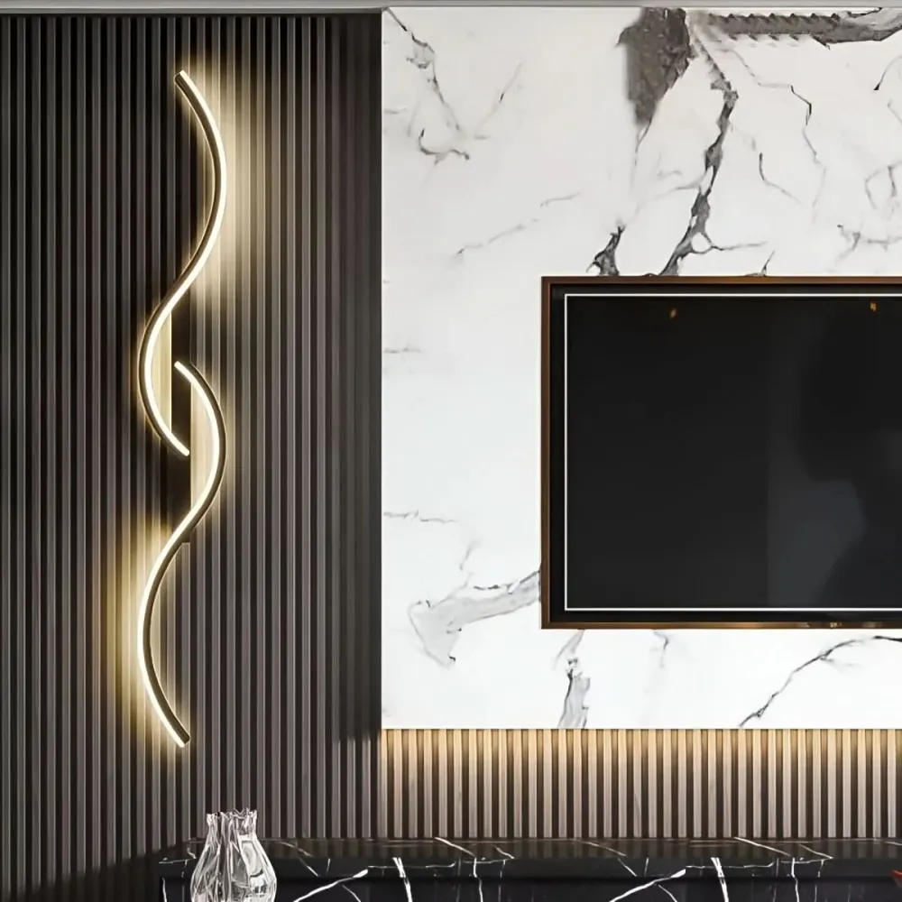 SCHWUNG – Moderne gebogen LED-wandlamp met dynamisch ontwerp Cozey Maison