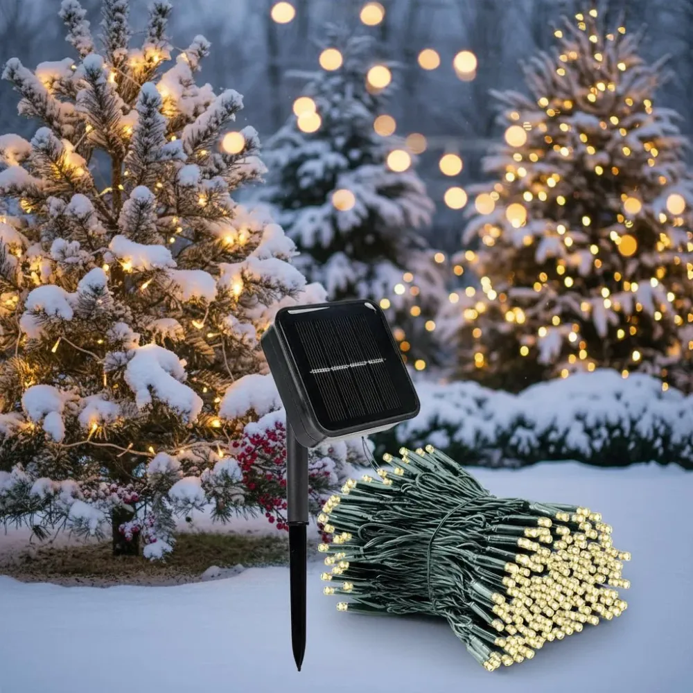 SOLARGLINT – Solar-LED-slinger met 300 lampjes, 8 modi, IP65 weerbestendig Cozey Maison