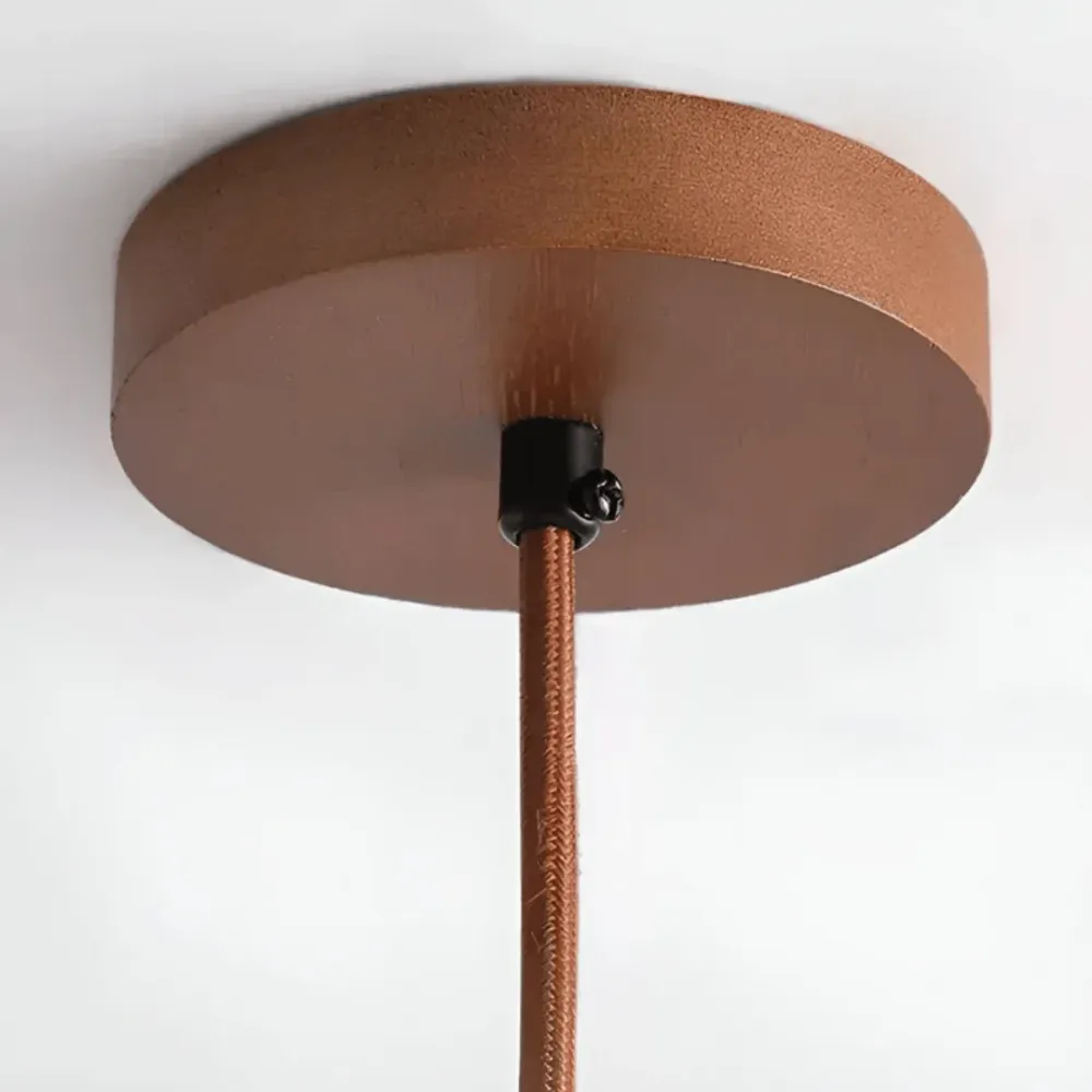 TRANQUILHALO – Retro LED plafondlamp van hout en steen voor een rustige sfeer Cozey Maison
