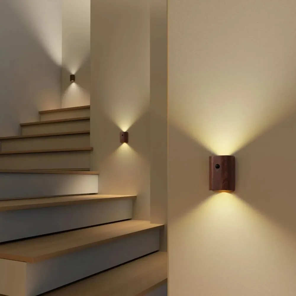 WOODSENSE – Houten lamp met bewegingssensor en oplaadbare batterij Cozey Maison