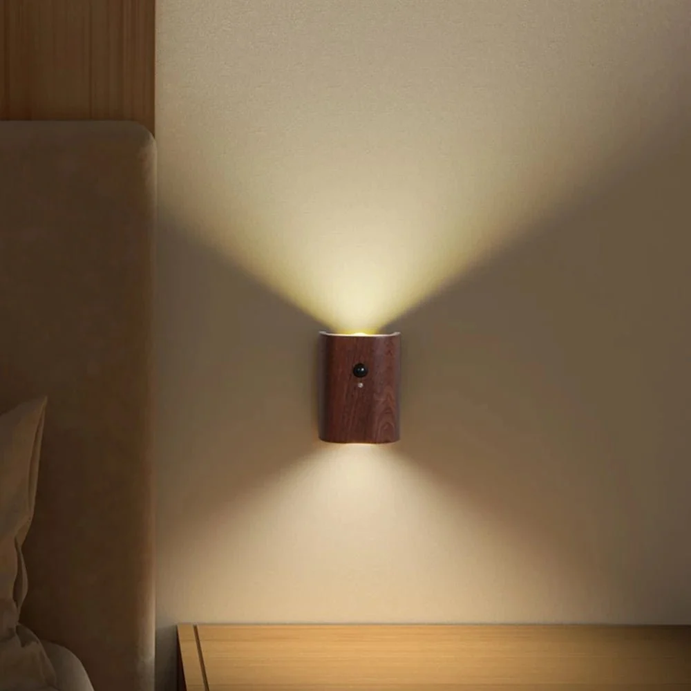 WOODSENSE – Houten lamp met bewegingssensor en oplaadbare batterij Cozey Maison