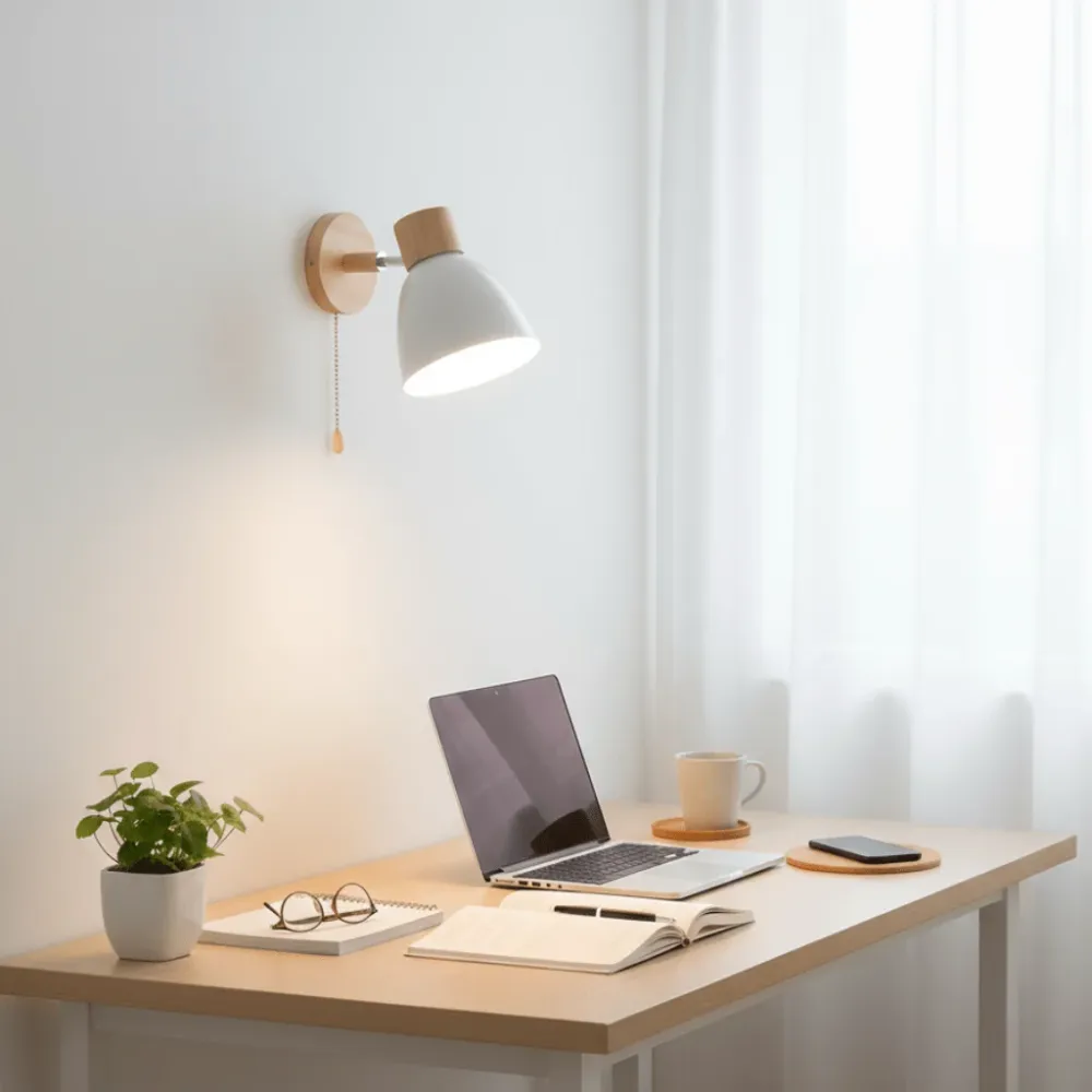 YADIEL WANDLAMP – Moderne wandlamp van hout Noordse stijl Cozey Maison