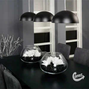 CSW 7803/44 Hanglamp met 3 Halfronde Lampen Kappen