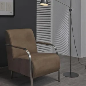 CSW 7892/48 vloerstaande lamp met één flexibele metalen kap