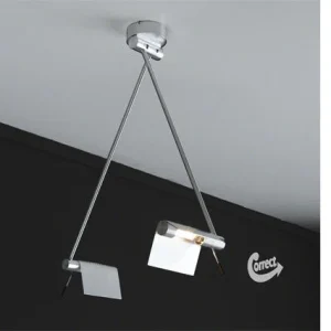 CSW 8037/31S Flexibele Plafondlamp met 2 Led Lichten