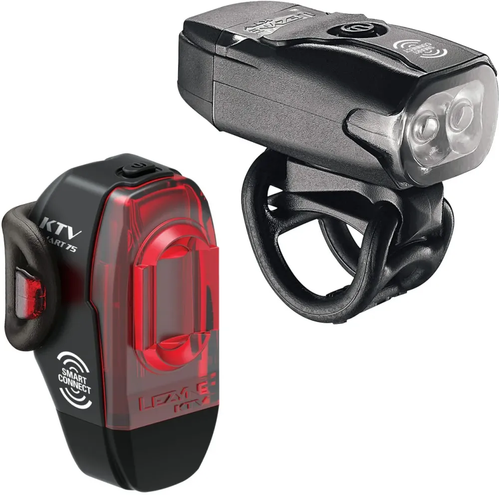 Lezyne Ktv Drive/Ktv Pro Smart Pair 200F/75R Black cubestores.nl