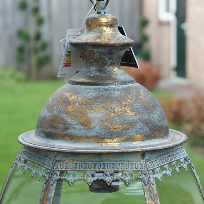 Hanglamp Tiemen antiek | Klassieke hanglamp met glas Decostar