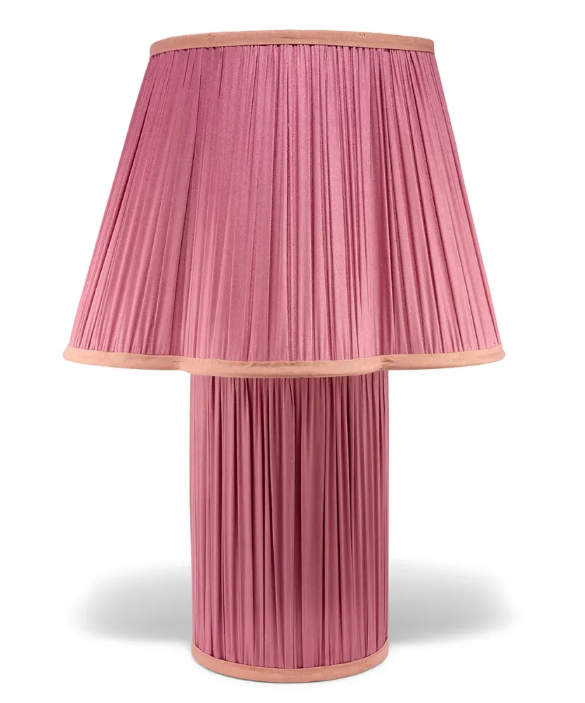 Doing Goods Myra Lamp Fuchsia - Groot 18 x 40 x 57 cm - Zijde/ Viscose