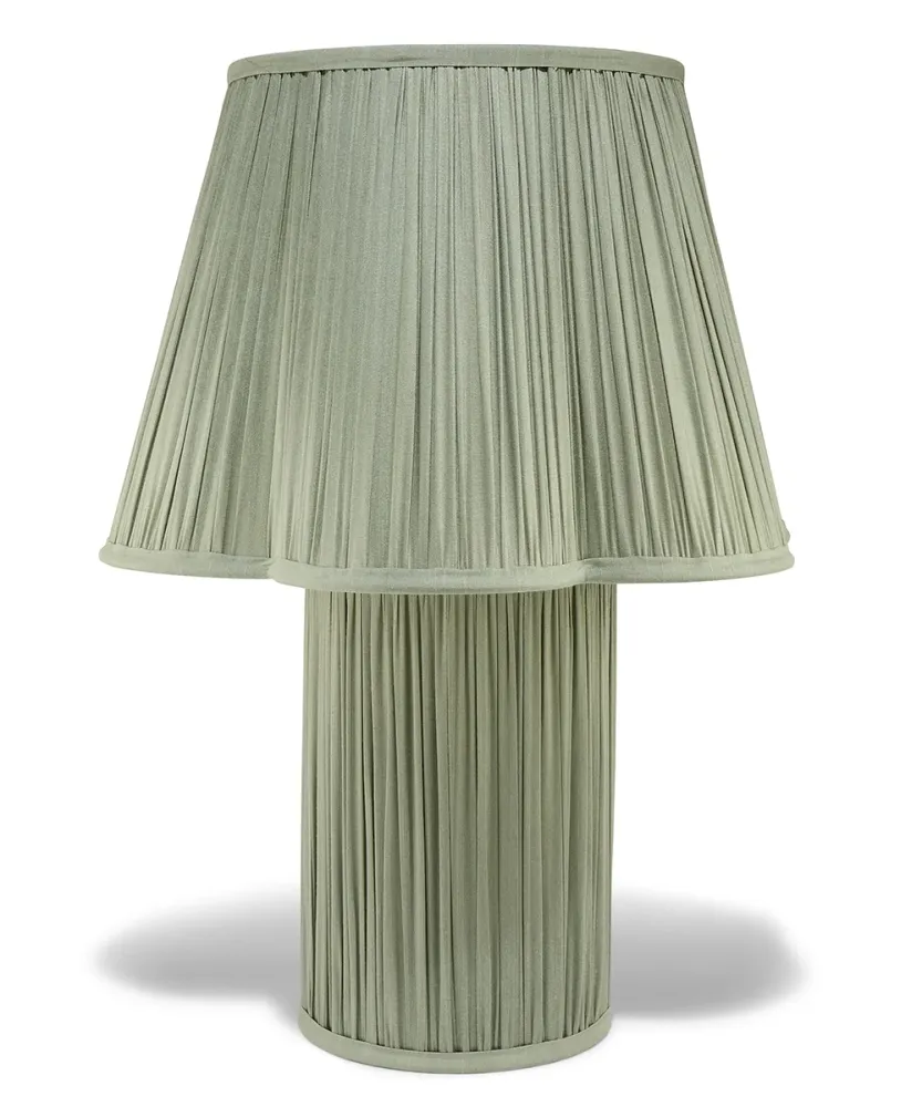 Doing Goods Myra Lamp Saliegroen - Groot 18 x 40 x 57 cm - Zijde/ Viscose