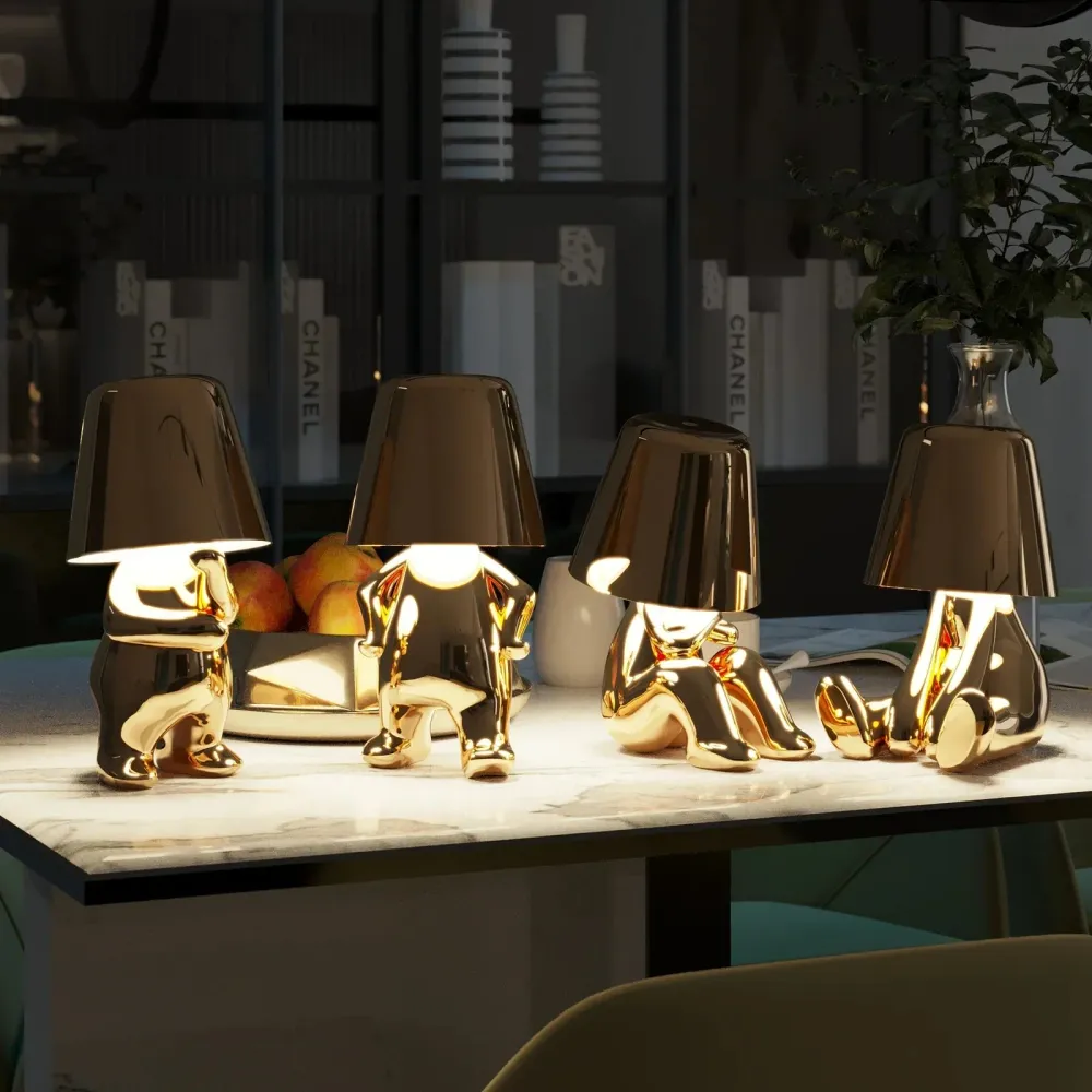 Draadloze Oplaadbare Tafellamp met Touch Dimfunctie en Elegant Design