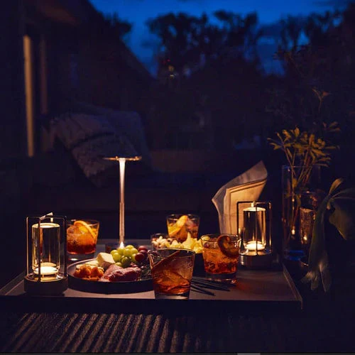 Draadloze Tafellamp met Verstelbare Helderheid – Oplaadbare LED Lamp voor Binnen en Buiten