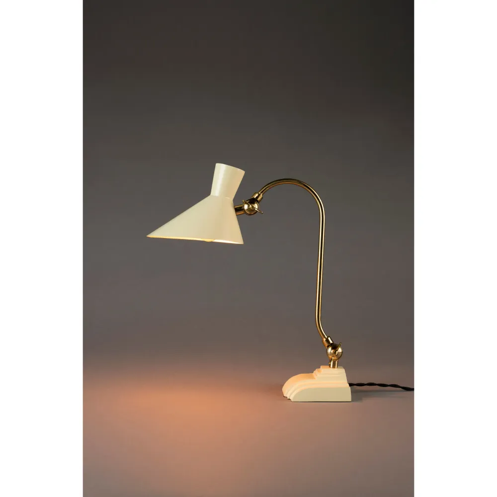 Dutchbone Gaia Tafellamp/ Bureaulamp Ivoor