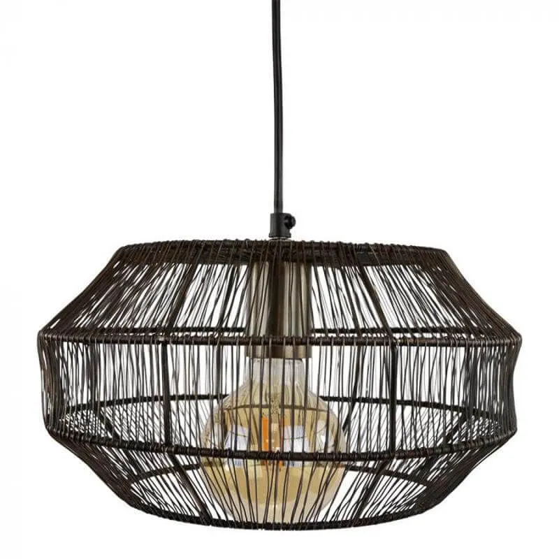 Metalen hanglamp Salerno bruin 30 cm Earthware