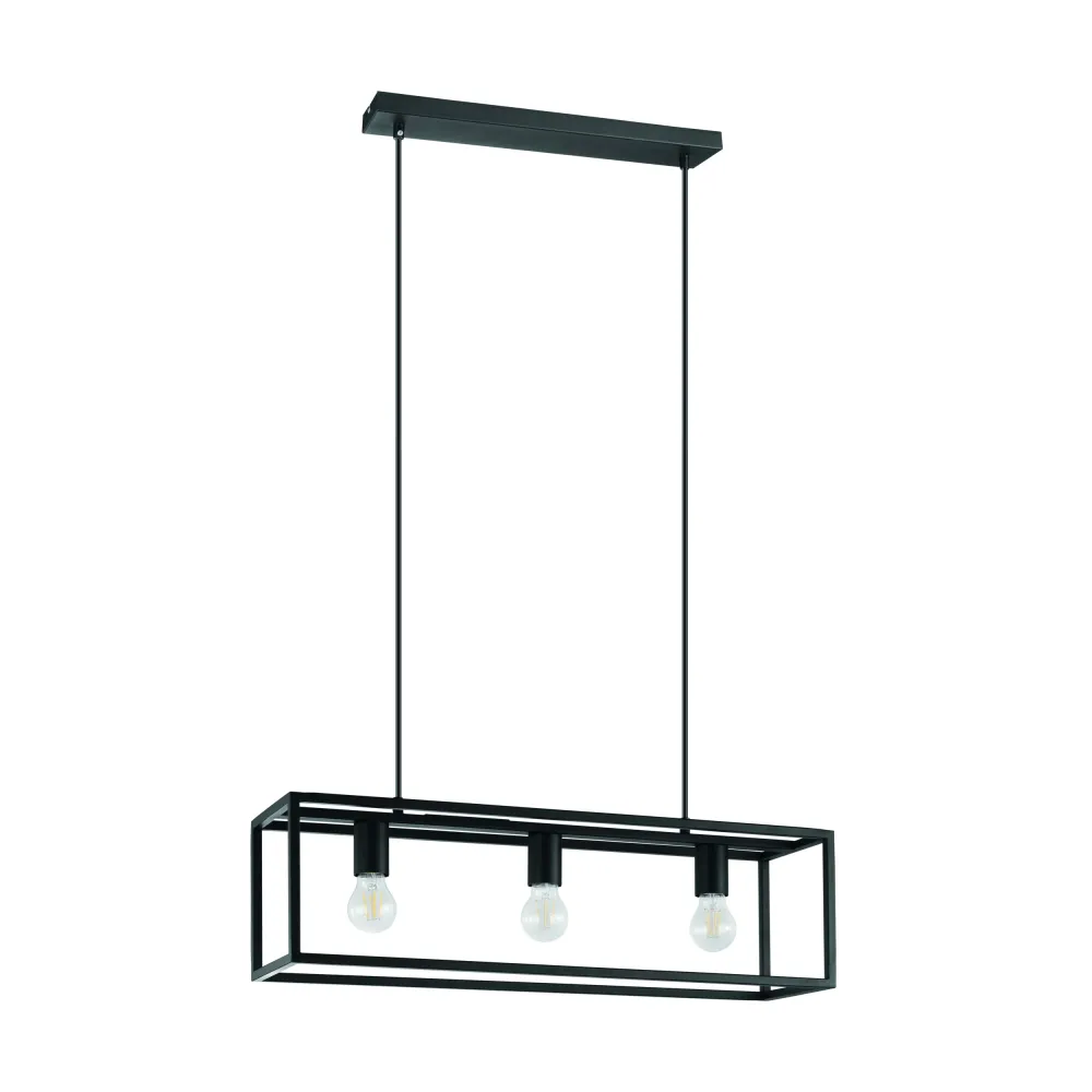 EGLO hanglamp Eldrick - e27 - 70 cm - zwart
