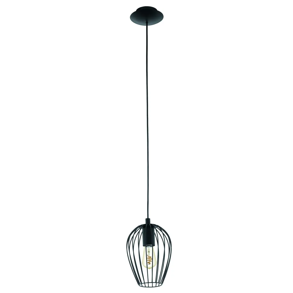 EGLO hanglamp Newtown - e27 - ø 16 cm - zwart
