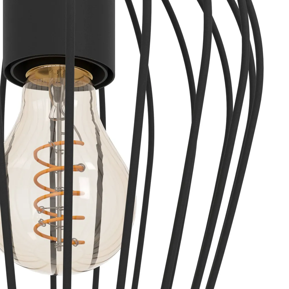 EGLO hanglamp Newtown - e27 - ø 16 cm - zwart