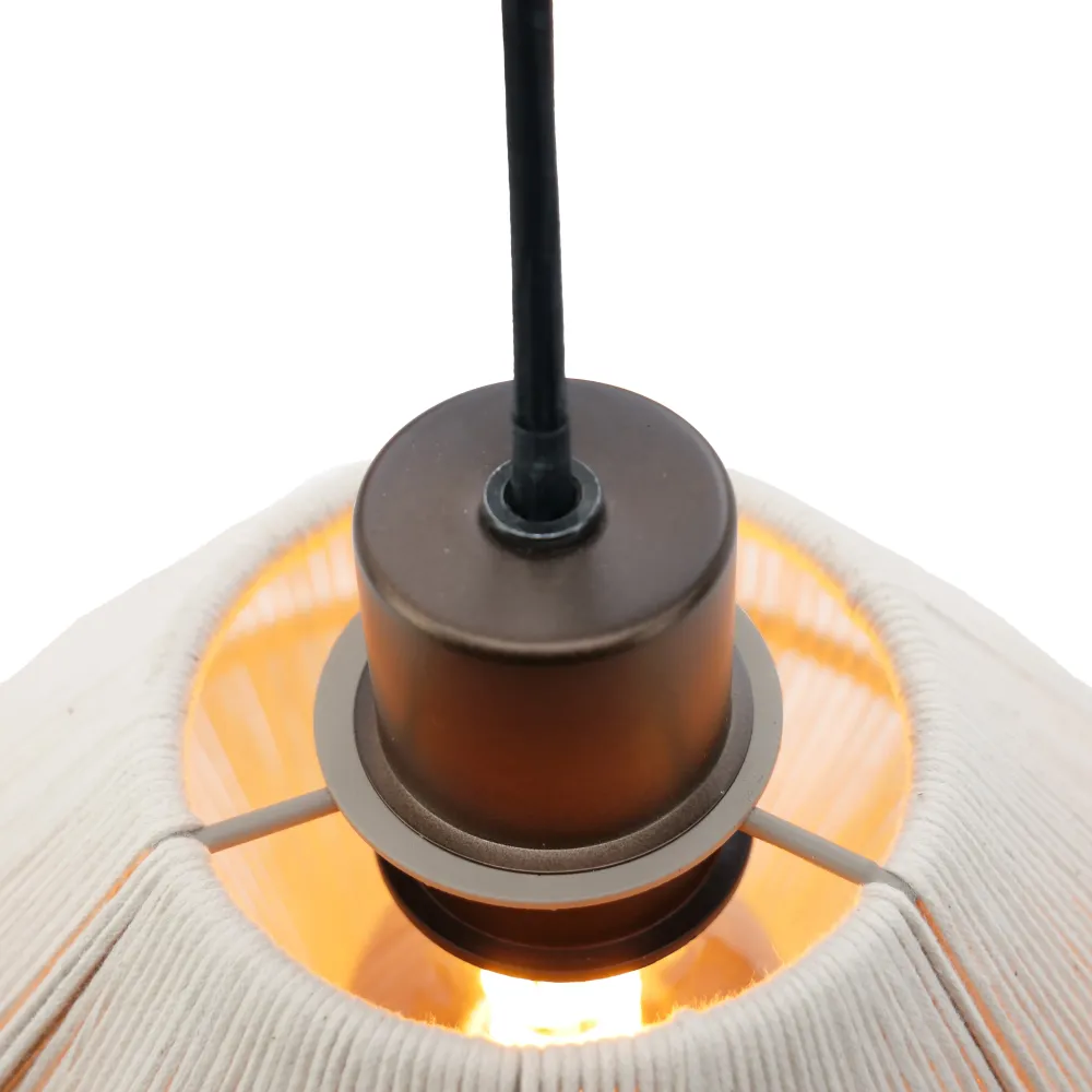 EGLO hanglamp Orimini - Ø 48 cm - crème/brons - textiel