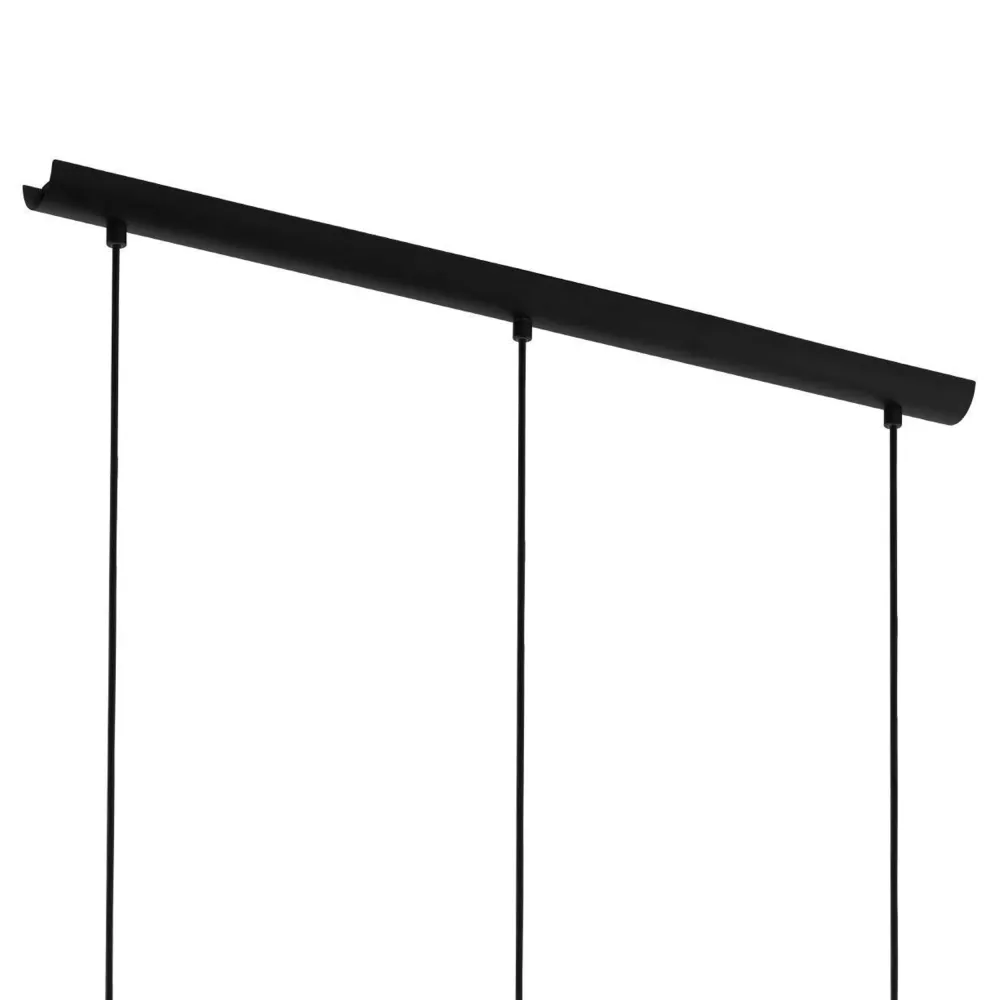 EGLO hanglamp Roccamena 1 - e27 - 73 cm - zwart