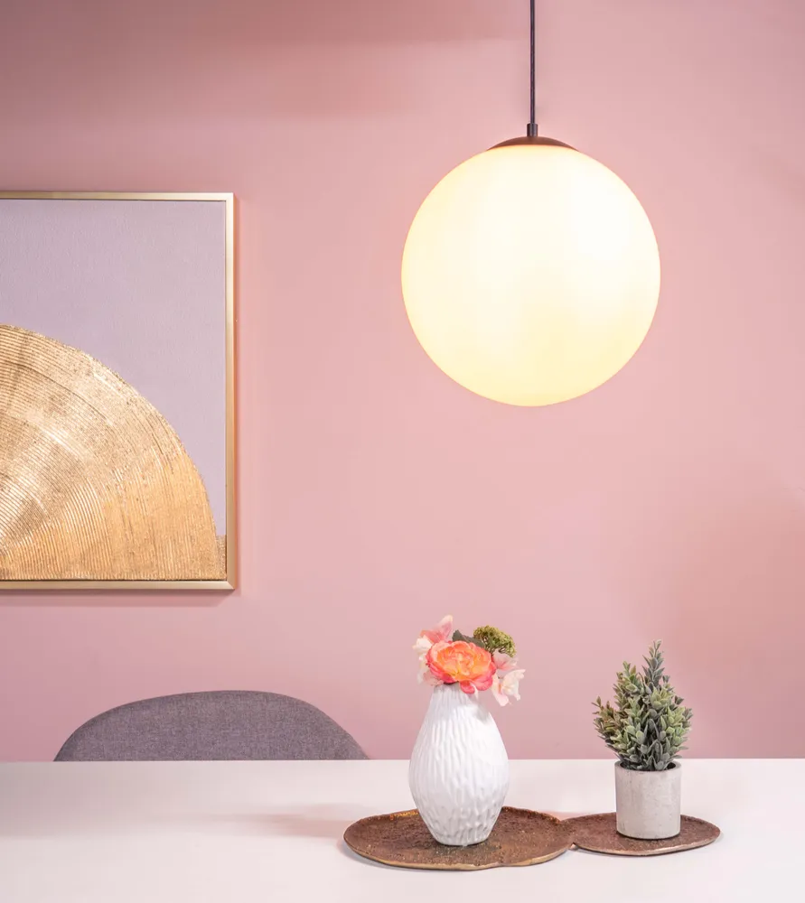 EGLO hanglamp Rondo 3 - e27 - ø 30 cm - zwart/wit