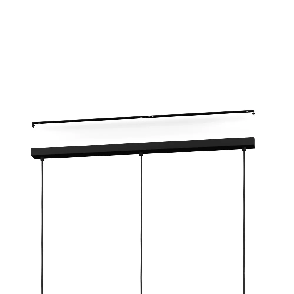 EGLO hanglamp Tabley - e27 - 89 cm - natuur/bruin/zwart - textiel