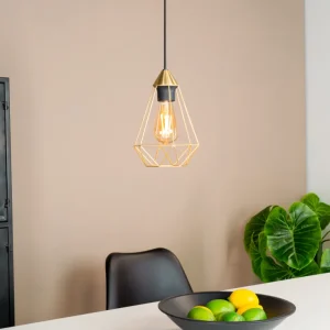 EGLO hanglamp Tarbes - e27 - ø 17,5 cm - goud
