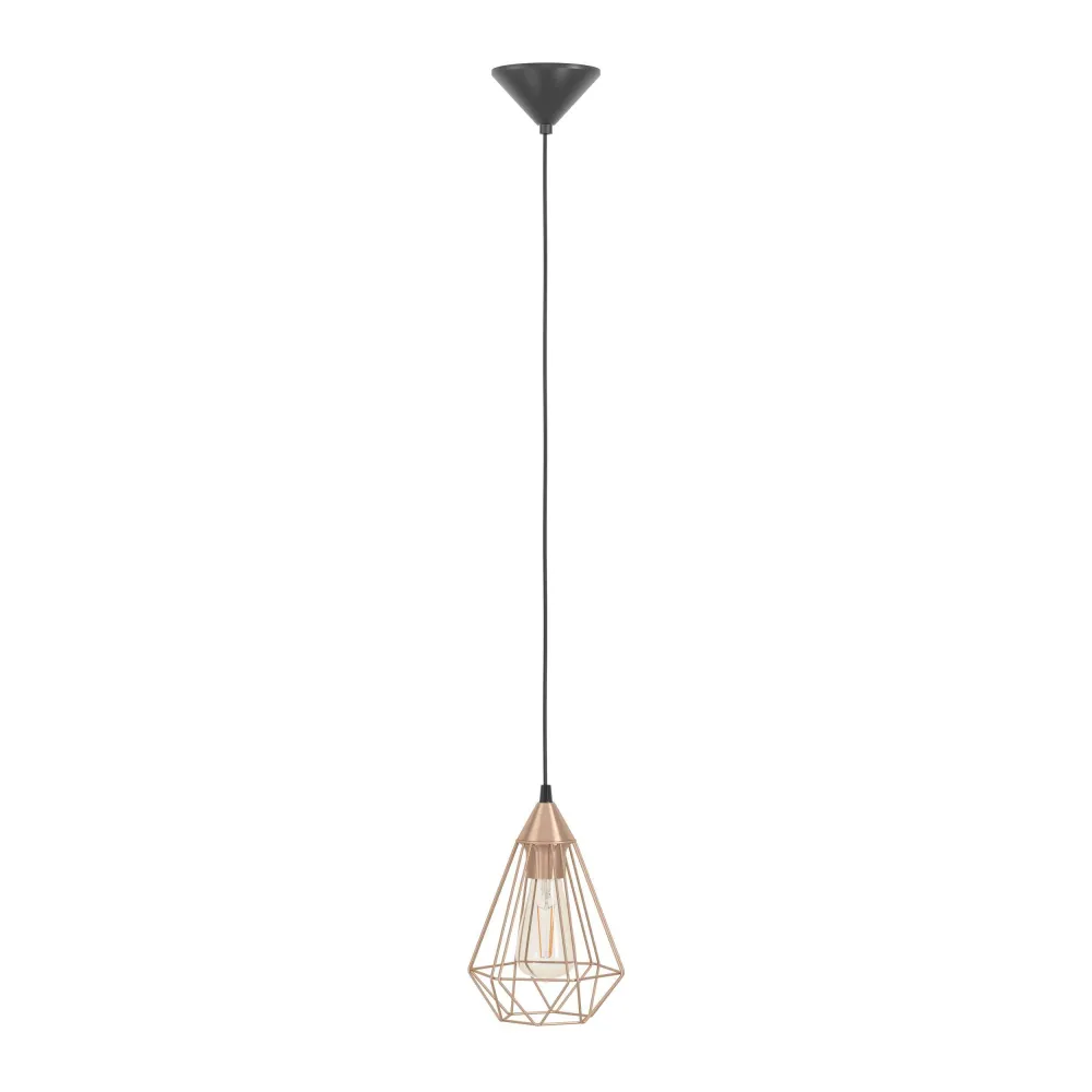 EGLO hanglamp Tarbes - e27 - ø 17,5 cm - koper