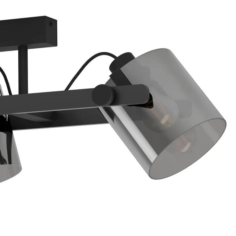 EGLO plafondlamp Hornwood 2 - e27 - 111 cm - zwart