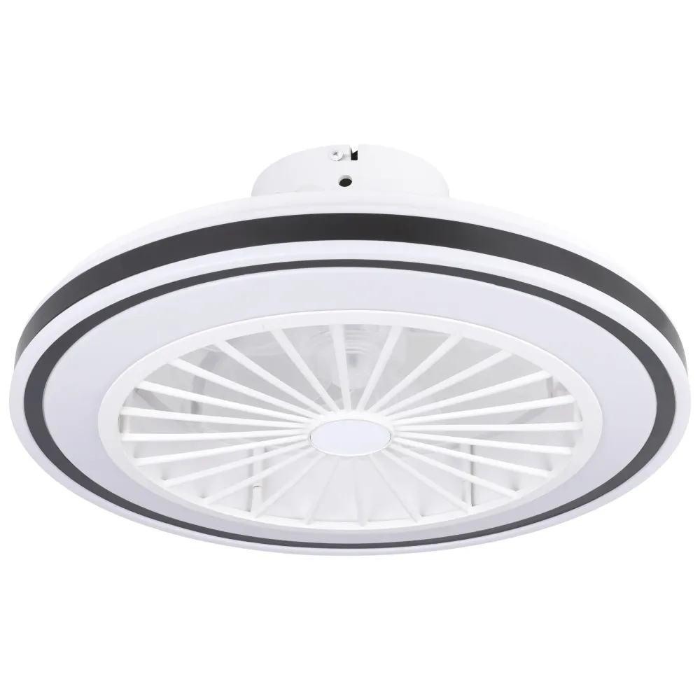 EGLO plafondlamp met ventilator Bilinga - ac led-cct - wit/zwart