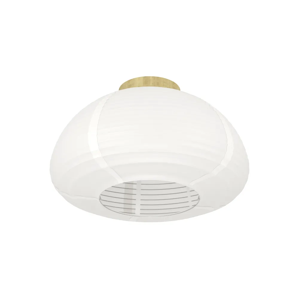 EGLO plafondlamp Summerhill - e27 - papier/staal - wit/bruin