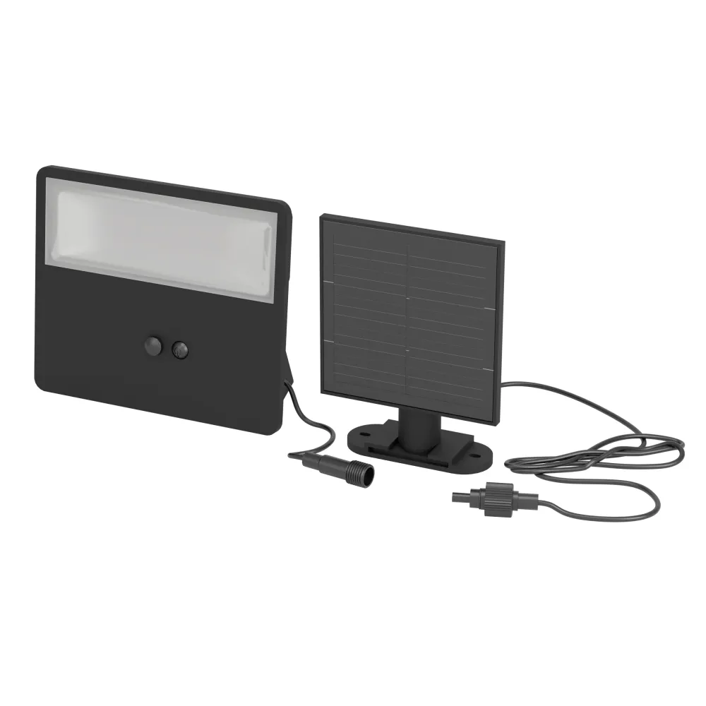 EGLO solar wandlamp buiten Panettieri - led - 17 cm - zwart