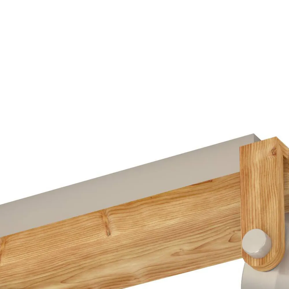 EGLO spot Cawton - e27 - 58,5 cm - grijs/bruin - hout