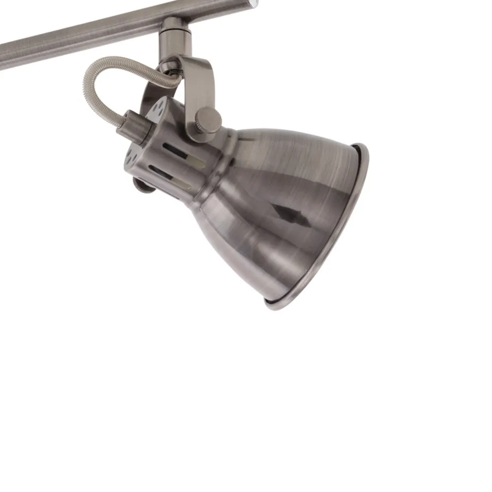 EGLO spot Seras - gu10 - 3 lichts - 59,5 cm - grijs/crème