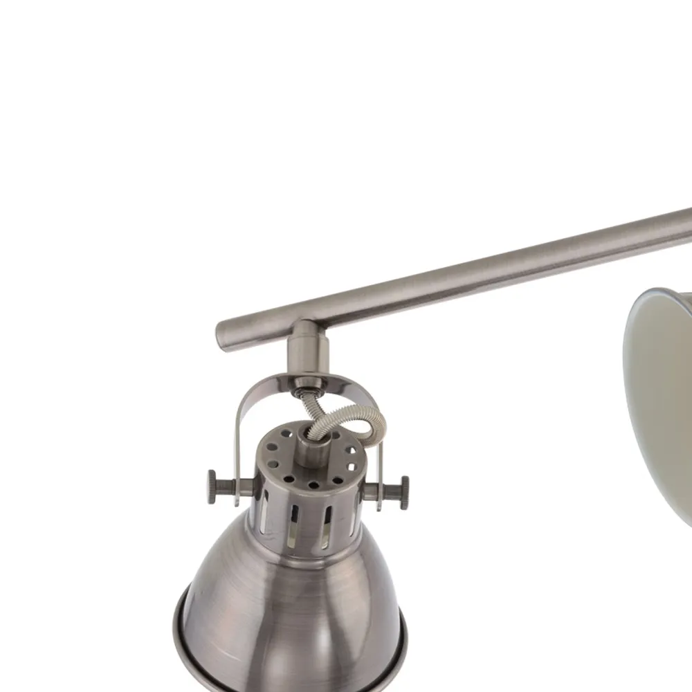 EGLO spot Seras - gu10 - 3 lichts - 59,5 cm - grijs/crème