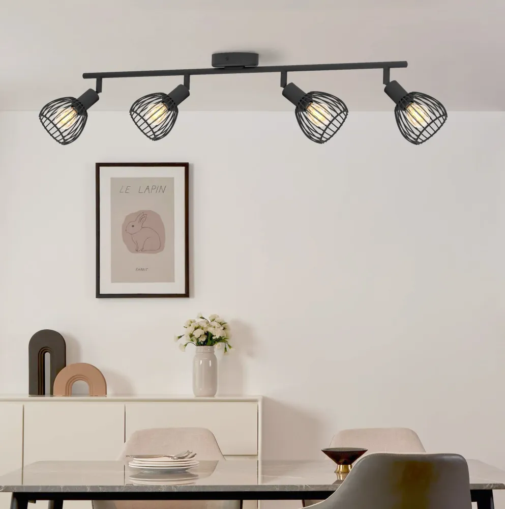 EGLO spot Sonnino - e14 - 78 cm - zwart