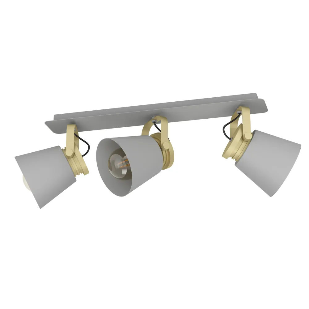 EGLO spot Twicken - e27 - 59 cm - grijs/goud -staal
